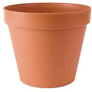 PROSPERPLAST Flowerpot GLINKA 30, height 25.5cm, imitation clay pot, terracotta - Flower Pot