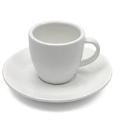Maxwell & Williams Espresso Cup and Saucer 4 pcs 80ml WHITE BASIC - Set of Cups