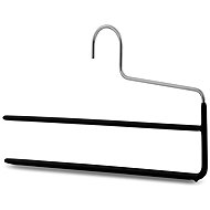 MAWA Metal non-slip trouser hangers KH duo black, 5 pcs - Hanger
