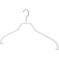 MAWA Metal ergonomic anti-slip Silhouette white, 10 pcs - Hanger