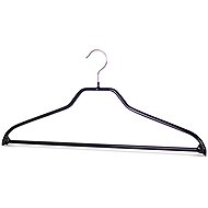 MAWA Metal non-slip strap with trouser bar Silhouette, black, 10 pcs - Hanger