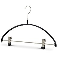 MAWA Metal non-slip pant clip hangers Economic black, 5 pcs - Hanger