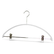 MAWA Metal anti-slip pant clip hangers Economic white, 5 pcs - Hanger