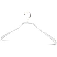 MAWA Metal anti-slip white Bodyform hanger with extended ends, 5 pcs - Hanger