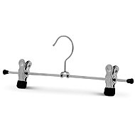 MAWA Metal anti-slip Clip K strap with trouser clips black, 10 pcs - Hanger