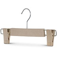 MAWA Eco C-cycle hanger with trouser clips, beige - Hanger