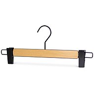 MAWA Loft wooden hanger with trouser clips, brown-black - Hanger