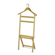 MAWA Mute dress servant with hook for hanging in wardrobe, natural - Clothes Hanger