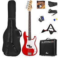 MAX music GigKit Bass Guitar Pack Red - Bass Guitar