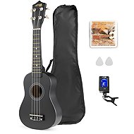 MAX music UKEY Set ukulele a příslušenství, černý - Ukulele