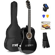 MAX music SoloArt Classical Guitar and Accessory Set, Black - Classical Guitar