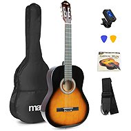 MAX music SoloArt Classical Guitar and Accessory Set, Sunburst - Classical Guitar
