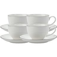 Maxwell & Williams WBA EDGE Set of Espresso Cups with Saucer 100ml 4pcs - Set of Cups