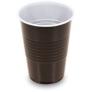 Wimex Machine Cup, 180ml, 70mm diameter, brown and white - 100 pcs - Drinking Cup