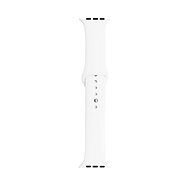 Silicone strap for Apple Watch 42/44/45mm white L - Watch Strap
