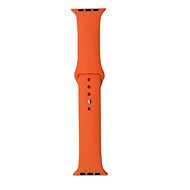 Silicone strap for Apple Watch 42/44/45mm orange L - Watch Strap