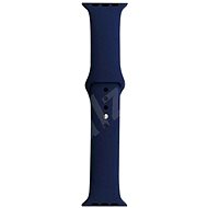 Silicone strap for Apple Watch 42/44/45mm dark blue L - Watch Strap