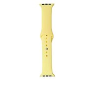Silicone strap for Apple Watch 42/44/45mm yellow S/M - Watch Strap