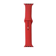 Silicone strap for Apple Watch 42/44/45mm red S/M - Watch Strap