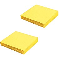 MAZUREK Napkins 33 × 33cm Yellow - 40pcs - 3-Ply Party - Paper Napkins
