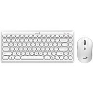 Genius LuxeMate Q8000 bílý - CZ/SK - Keyboard and Mouse Set