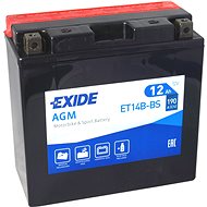 EXIDE ET14B-BS, 12 V, 12 Ah, 190 A (YT14B-BS) - Motorcycle batteries