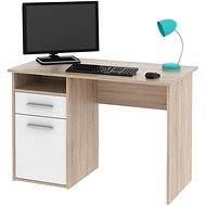 Cheapest furniture Office desk Miro, oak sonoma/white - Writing Desk
