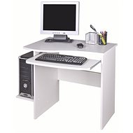 Cheapest furniture PC desk with pull-out top Maxim, white - Writing Desk