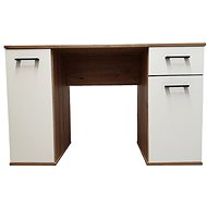 Cheapest furniture Computer desk Al 06, oak artisan/white - Writing Desk