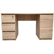 Cheapest furniture Stefan computer desk, sonoma light - Writing Desk