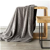 Mybesthome Microfibre Blanket CINDY Grey 150x200cm - Blanket