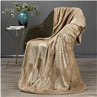 Mybesthome Microfibre Blanket GINKO II. Beige 150x200cm - Blanket