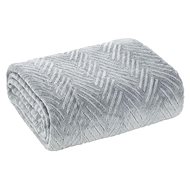 Mybesthome Microfibre Blanket SAMOA Silver 150x200cm - Blanket