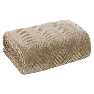 Mybesthome Microfibre Blanket SAMOA Beige 150x200cm - Blanket