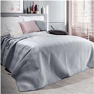 MyBestHome Bedspread SOHO 220x240cm Silver - Bed Cover