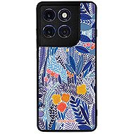 Mobiwear Glossy Glossy for Motorola Edge 60 Pro - Blue Flower - Phone Cover