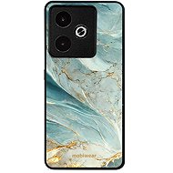 Mobiwear Glossy Glossy for Realme GT 7 - Greenish Marble - Phone Cover