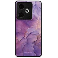 Mobiwear Glossy Glossy for Realme GT 7 - Purple Marble - Phone Cover