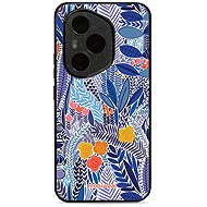 Mobiwear Glossy Glossy for Honor 400 Pro - Blue Flower - Phone Cover