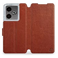 Mobiwear Flip Book for Realme GT 7T - Brown - Phone Case