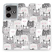 Mobiwear Flip Book for Realme GT 7 - Kittens - Phone Case