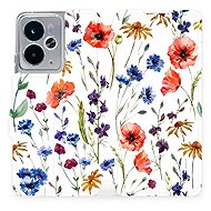 Mobiwear Flip Realme 14T 5G virágok tok - Mobiltelefon tok