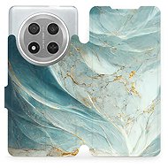 Mobiwear Flip Book for Honor Magic7 Lite 5G - Greenish Marble - Phone Case