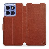 Mobiwear Flip Book for Motorola Edge 60 Pro - Brown - Phone Case