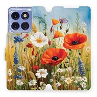 Mobiwear Flip Book for Motorola Edge 60 Pro - Summer Meadow - Phone Case