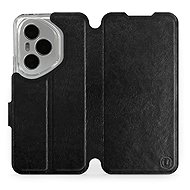 Mobiwear Flip Book for Honor 400 Pro - Black - Phone Case