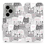 Mobiwear Flip Book for Honor 400 Pro - Cats - Phone Case