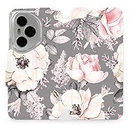 Mobiwear Flip Book for Honor 400 Pro - Flowers - Phone Case