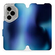Mobiwear Flip Book for Honor 400 Pro - Blue Shade - Phone Case