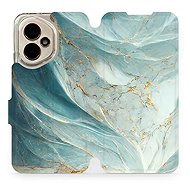 Mobiwear Flip Book for Honor 400 - Greenish Marble - Phone Case
